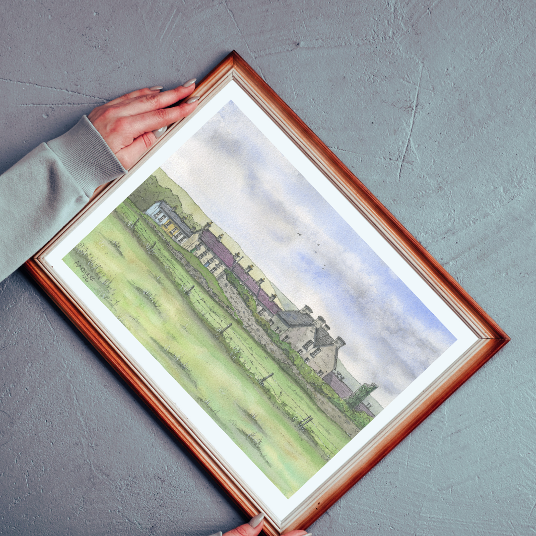 Original Water colour of Old Machynys Farm, Llanelli