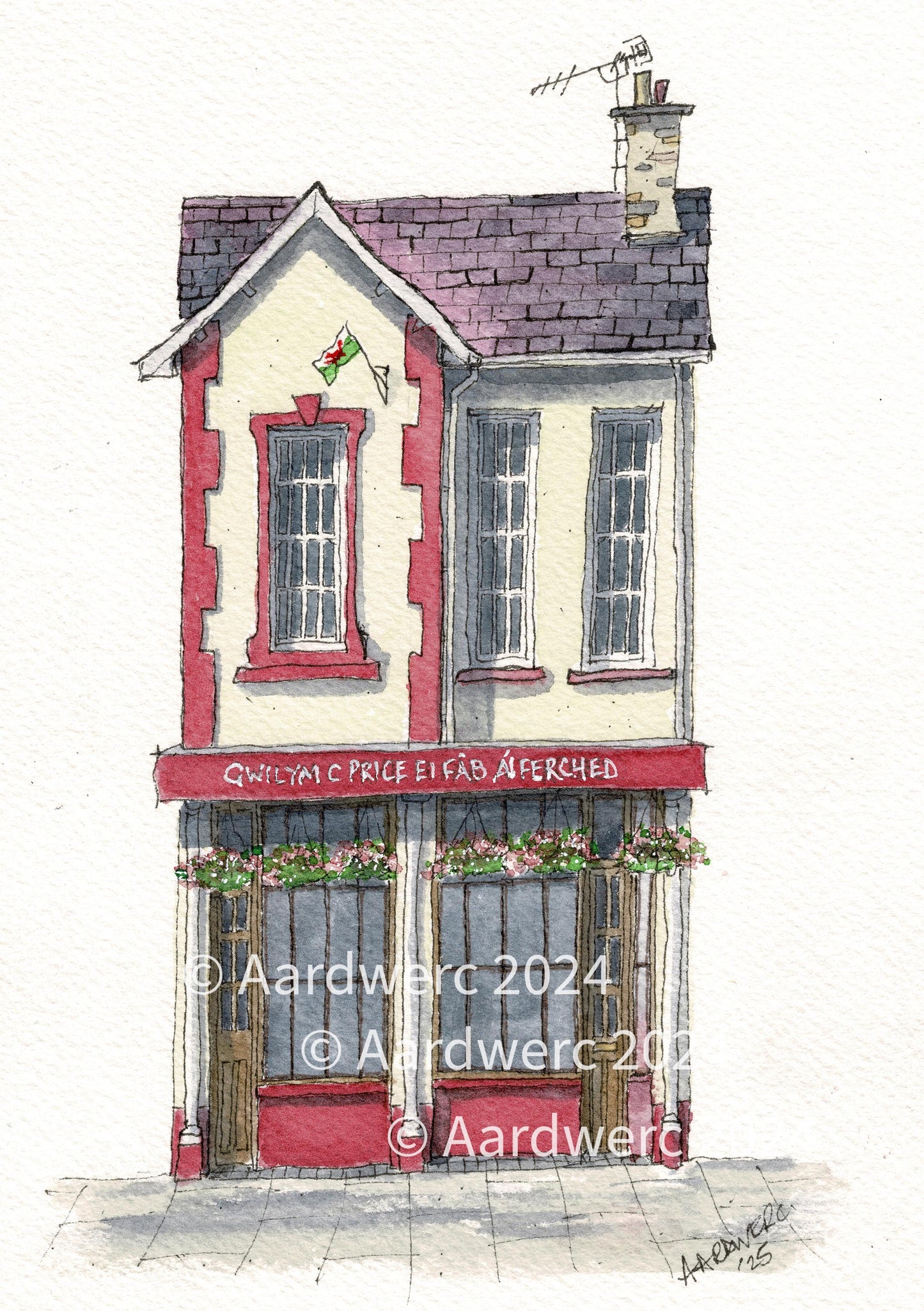 Gwilym C Price and Son and Daughters in Lampeter