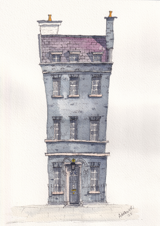 Quirky Print of 10 Downing Street,London, SW1A 2AA