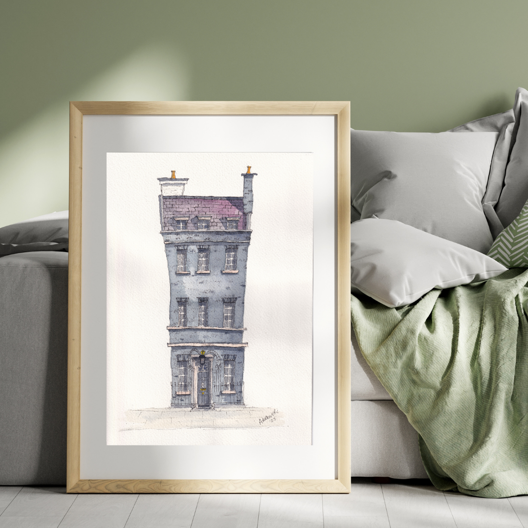 Quirky Print of 10 Downing Street,London, SW1A 2AA